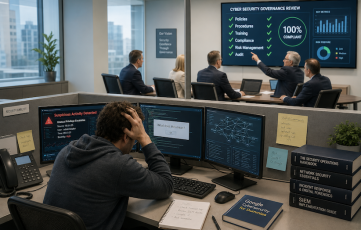 Technician struggling with problems while governance team seems positive